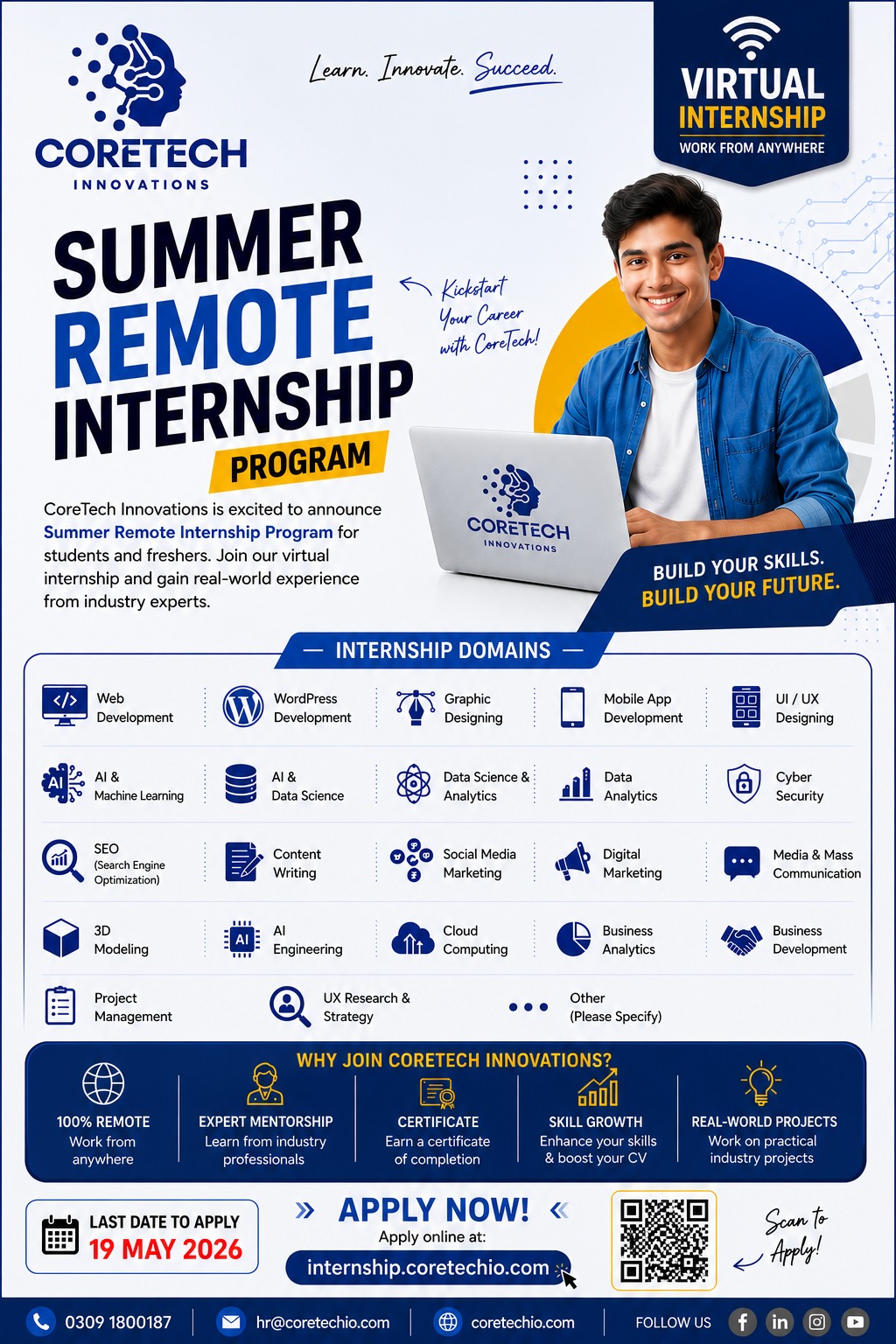 CoreTech Innovations Summer Remote Internship Program 2026 Announced